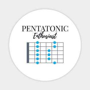 Pentatonic Scale Enthusiast Light Theme Magnet